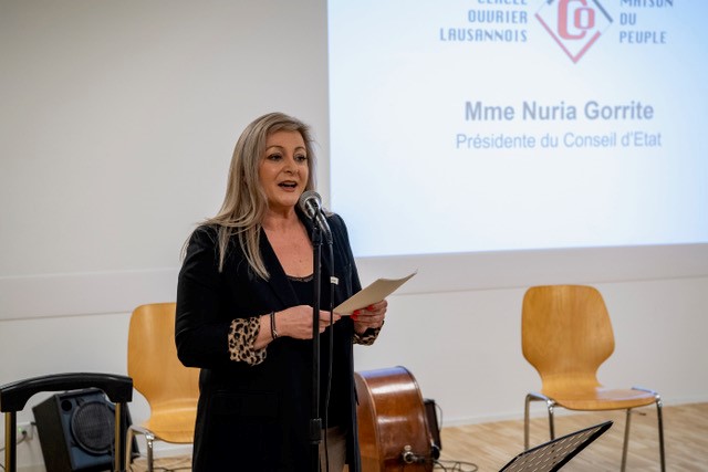 Nuria Gorrite, présidente du Conseil d’État vaudois
